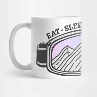 Sunset Mountain Ski Goggles | Eat Sleep Ski Mug